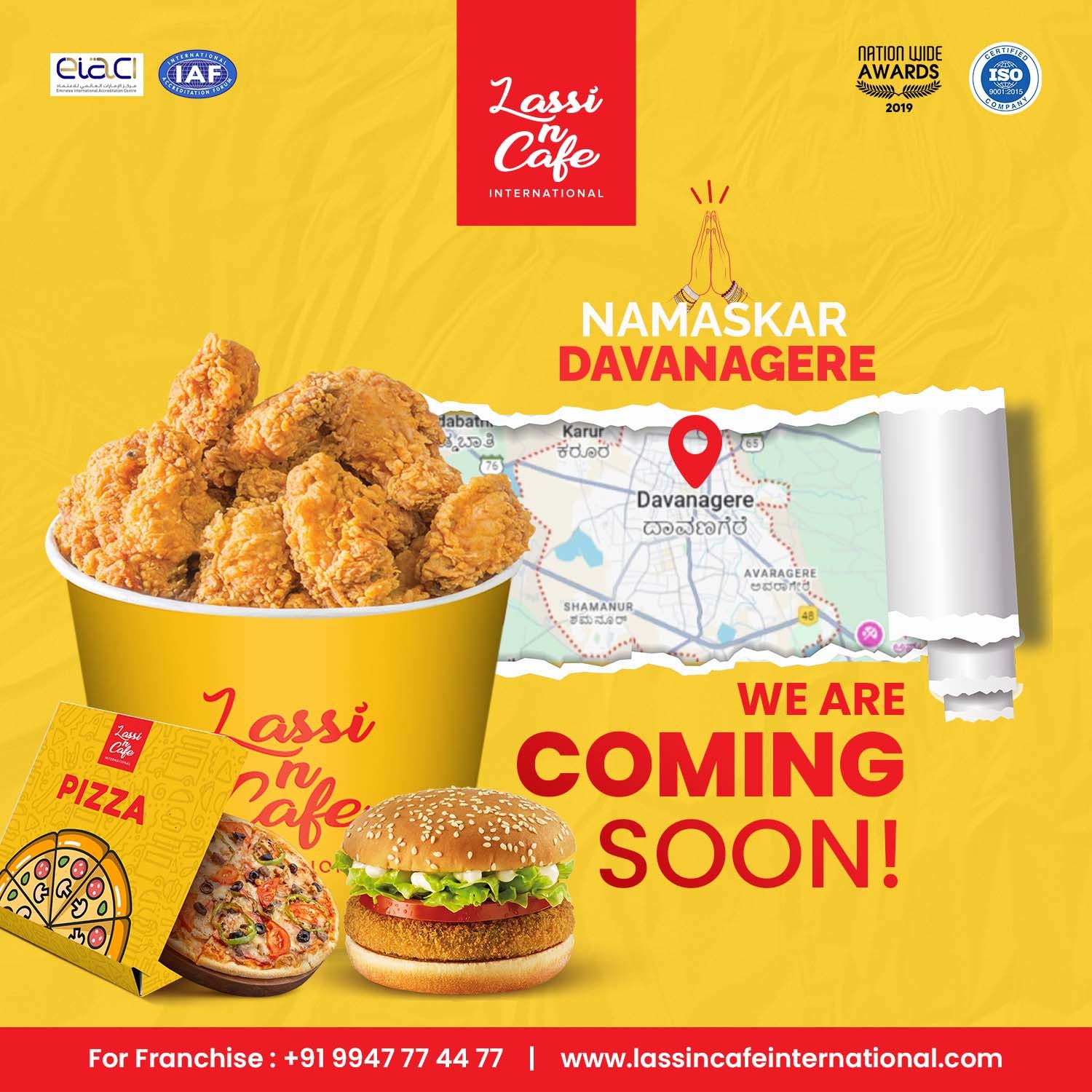 Best Café in Davanagere for Fried Chicken, Burgers, Pizza & More – Opening Soon!